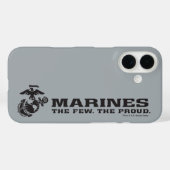 Coques Case-Mate iPhone Logo noir empilé USMC "The Rew, The Fiers" (Verso (horizontal))