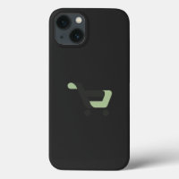 logo noir et vert avec panier