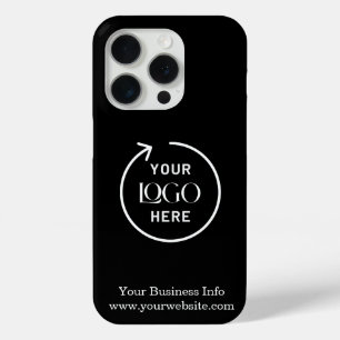 Coque iPhone 15 Pro Logo noir   Minimaliste professionnel