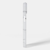 Coques Case-Mate iPhone Logo personnalisé élégant en marbre blanc (Verso / Droite)