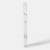 Coques Case-Mate iPhone Logo personnalisé élégant en marbre blanc (Verso / Gauche)