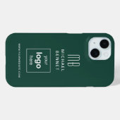 Coques Case-Mate iPhone Logo personnalisé Monogramme Vert (Verso (horizontal))