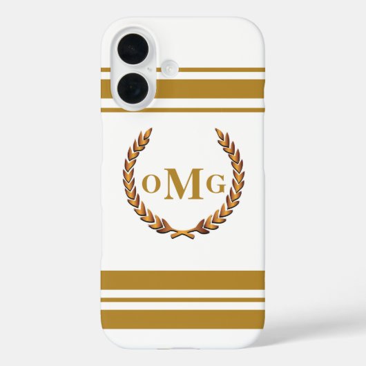 Coques Case-Mate iPhone Logo personnalisé Preppy Monogrammé (Verso)