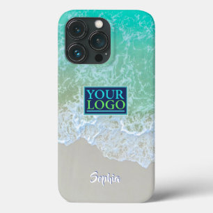 Case-Mate iPhone Case Logo, Photo, Art, Douces Vagues de l'Océan, Nom en