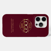 Coques Case-Mate iPhone Logo professionnel Burgundy Red Custom (Verso (horizontal))