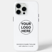 Coques Case-Mate iPhone Logo professionnel et texte de marque blanche (Verso)