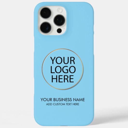Coques Case-Mate iPhone Logo professionnel et texte Entreprise Bleu (Verso)