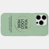 Coques Case-Mate iPhone Logo professionnel et texto Entreprise Vert (Verso (horizontal))