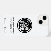 Coques Case-Mate iPhone Logo promotionnel personnalisé (Verso (horizontal))