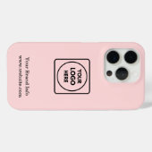 Coques Case-Mate iPhone Logo rose | Conception d'entreprise moderne (Verso (horizontal))