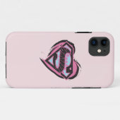 Coques Case-Mate iPhone Logo rose Supergirl dans le coeur (Dos (Horizontal))