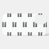 Coques Case-Mate iPhone Logo simple à répéter | Blanc (Verso (horizontal))