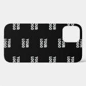 Coques Case-Mate iPhone Logo simple à répéter | Noir (Verso (horizontal))