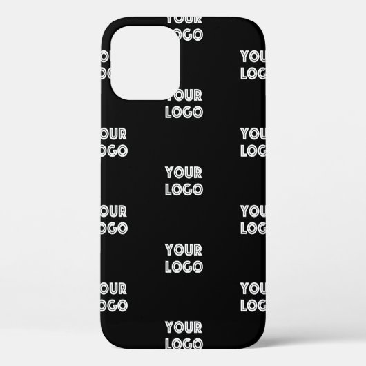 Coques Case-Mate iPhone Logo simple à répéter | Noir (Verso)