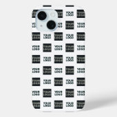Coques Case-Mate iPhone Logo simple à répétition 2 | Blanc (Verso)