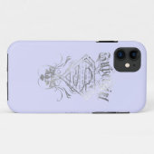 Coques Case-Mate iPhone Logo super fille Fancy Silver (Dos (Horizontal))