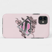 Coques Case-Mate iPhone Logo Supergirl avec Rose (Dos (Horizontal))