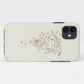 Coques Case-Mate iPhone Logo Supergirl Green Floral (Dos (Horizontal))