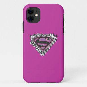 Coque iPhone 11 Logo Supergirl Pins
