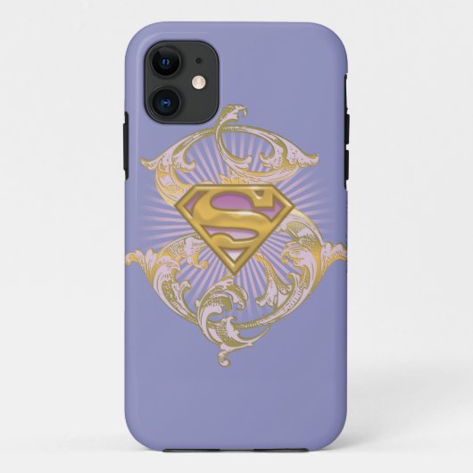 Coques Case-Mate iPhone Logo Supergirl Starbust (Dos)