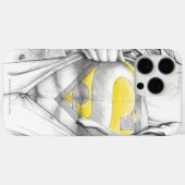 Coques Case-Mate iPhone Logo Superman de la poitrine esquissée (Verso (horizontal))