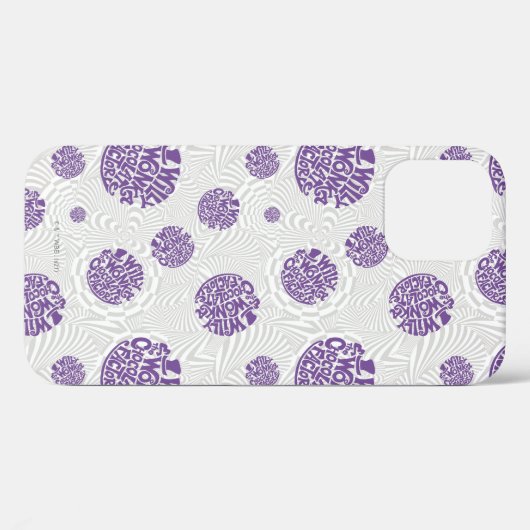 Coques Case-Mate iPhone Logo Willy Wonka Psychedelic Graphisme (Verso (horizontal))