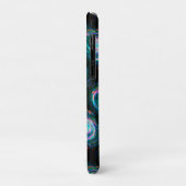 Coques Case-Mate iPhone Loin des Galaxies Spirales Vertes dans l'espace (Dos/Gauche)