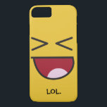 Coque iPhone 8/7 LOL émoji<br><div class="desc">LOL coques émoji. Avec le sourire émoji populaire riant. Arrière - plan jaune. Contactez-moi pour des demandes de design personnalisé !</div>