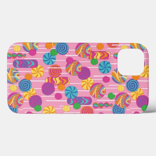 Coques Case-Mate iPhone Lollipops Candy Pattern (Verso (horizontal))