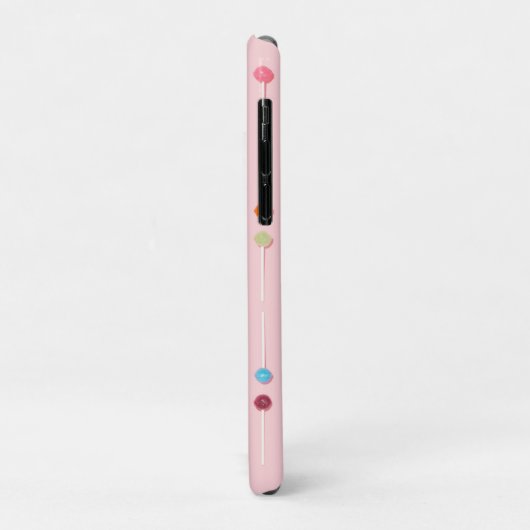 Coques Case-Mate iPhone Lollypop blanc rose (Dos/Gauche)
