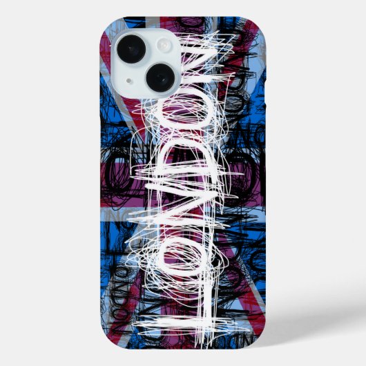 Coques Case-Mate iPhone London Graffiti Scratch iPhone Case (Verso)