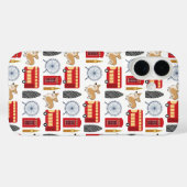 Coques Case-Mate iPhone London Icon and Corgi Collage Motif (Verso (horizontal))