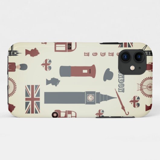 Coques Case-Mate iPhone Londres Royaume-Uni (Dos (Horizontal))
