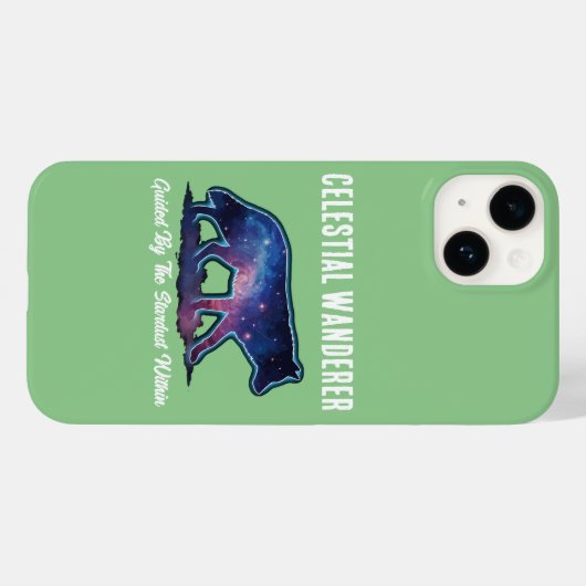 Coques Case-Mate iPhone Lone Galaxy Wolf Silhouette (Verso (horizontal))