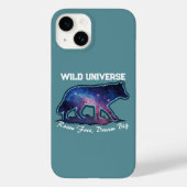 Coques Case-Mate iPhone Lone Galaxy Wolf Silhouette (wild universe) (Verso)
