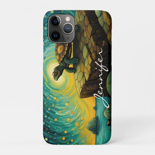 Coques Case-Mate iPhone Lonely Turtle pense à vous nom (Dos)