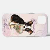 Coques Case-Mate iPhone Long manteau Chihuahua Coeur Maman (Verso (horizontal))
