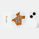 Coques Case-Mate iPhone Longhorn Burnt Orange Home Sweet Home - Texas (Verso (horizontal))
