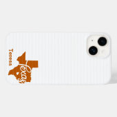 Coques Case-Mate iPhone Longhorn Burnt Orange Texas Heart (Verso (horizontal))