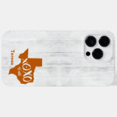 Coques Case-Mate iPhone Longhorn Burnt Orange XOXO, Y'all - Forme Texas (Verso (horizontal))