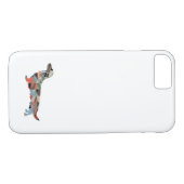 Coques Case-Mate iPhone Longue Haine Dachshund Geo Silhouette Plaid (Dos (Horizontal))