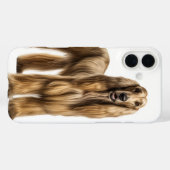 COQUES Case-Mate iPhone LONGUE HAÏNE GRAND CHIEN AFGHAN HOUND (Verso (horizontal))