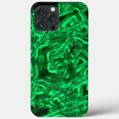 Coques Case-Mate iPhone Longues courbes formant étoile sur métal vert (Verso)