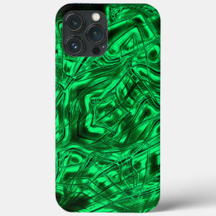 Case-Mate iPhone Case Longues courbes formant étoile sur métal vert