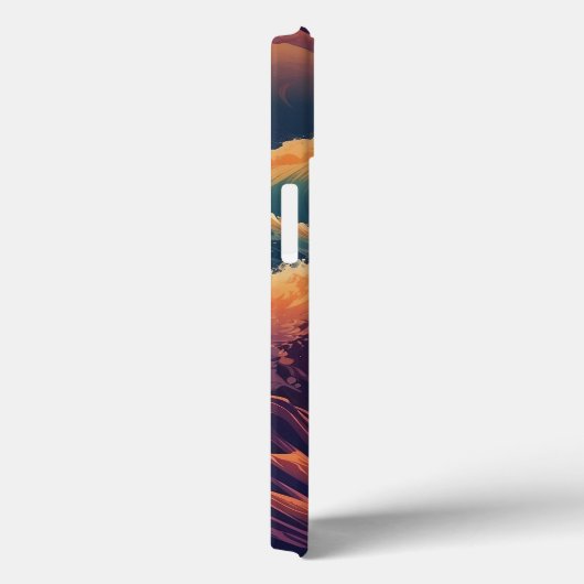 Coques Case-Mate iPhone longueur d'onde rouge et orange (Verso / Droite)