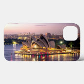 Coques Case-Mate iPhone L'Opéra de Sydney en soirée (Verso (horizontal))