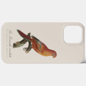 Coques Case-Mate iPhone Lori rouge ou Eos Bornea, Trichoglossus borneus (Verso (horizontal))