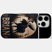 Coques Case-Mate iPhone L'orignal au clair de lune (Verso (horizontal))