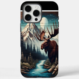 Coques iPhone 16 Pro Max L'orignal au clair de lune
