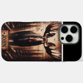 Coques Case-Mate iPhone L'orignal forestier de John (Verso (horizontal))